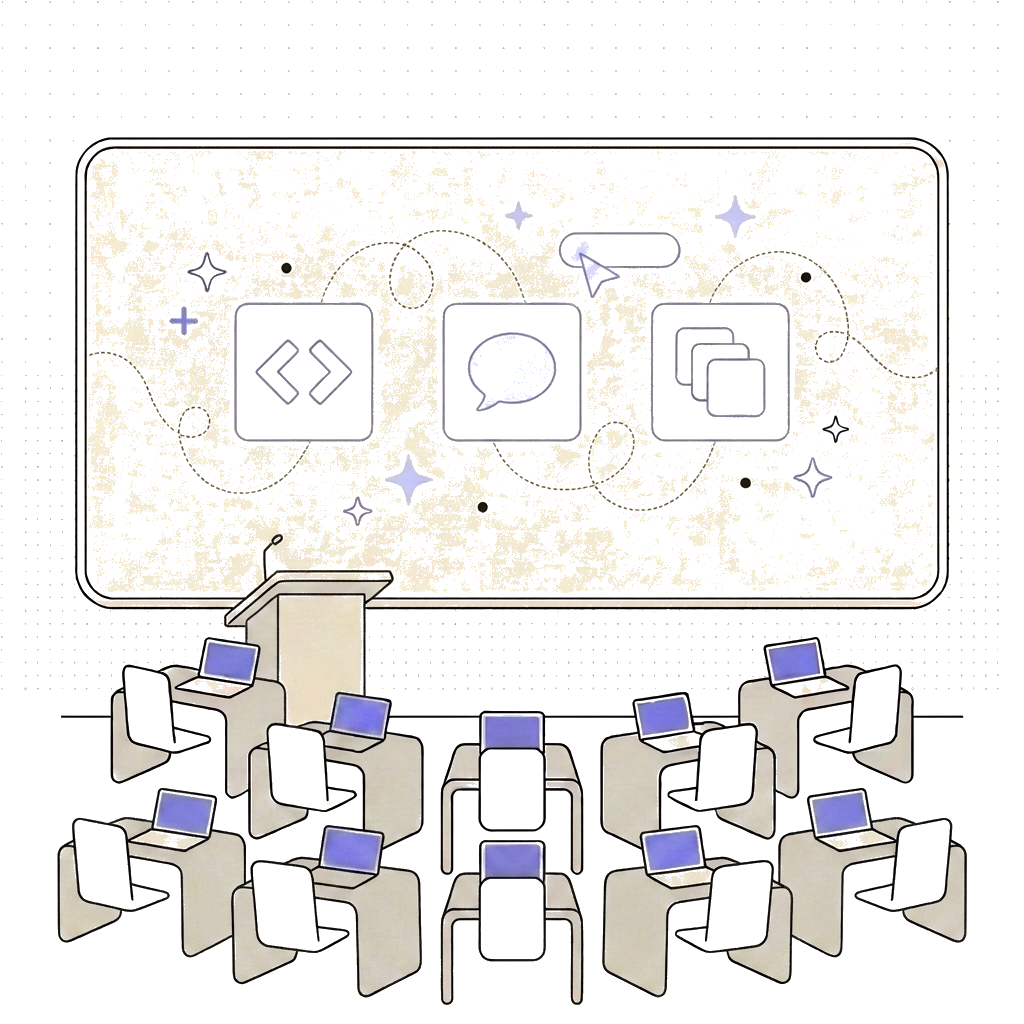 Corporate workshop illustration